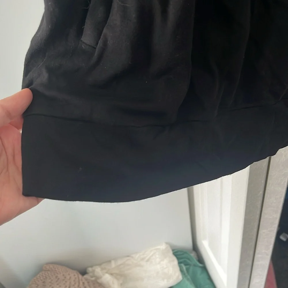 Express wide neck black dress